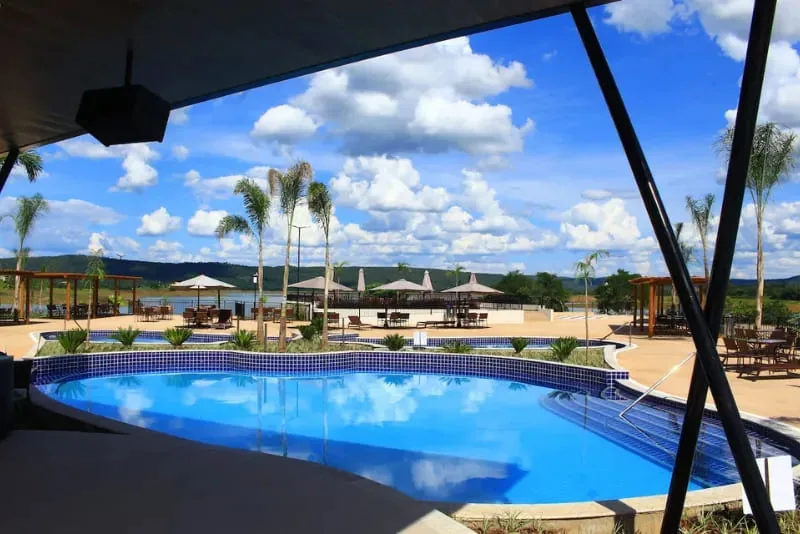 Vista aérea do Praias do Lago Eco Resort