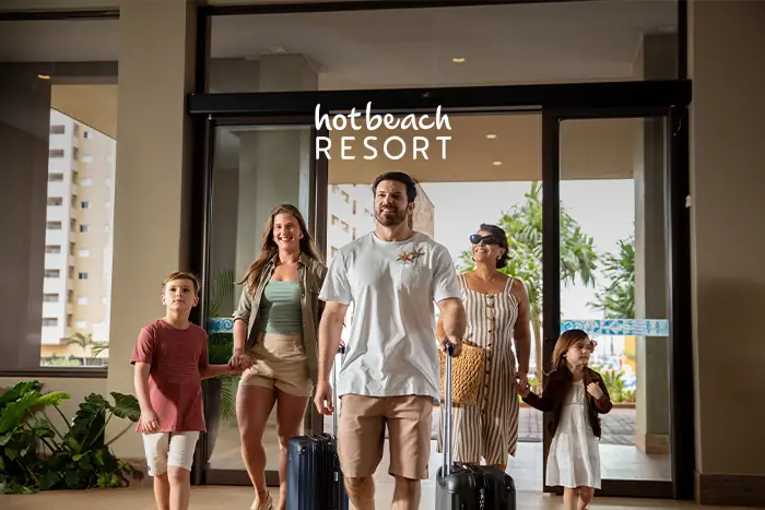 Vista geral do Hot Beach Resort